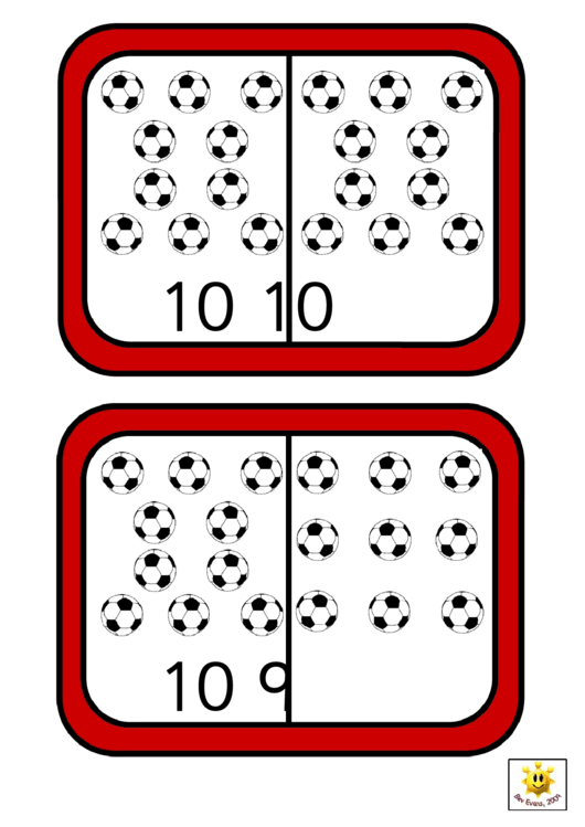 Football Dominoes To 10 Template printable pdf download