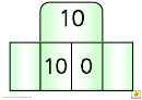 Foldover Numberbonds To 10 Green Template