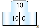 Foldover Numberbonds To 10 Blue Template