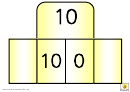 Foldover Numberbonds To 10 Yellow Template