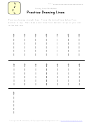 Drawing Lines Tracing Worksheet Template