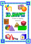 3d Shapes Poster Template