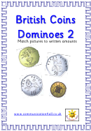 British Coins Dominoes 2 Template Printable pdf