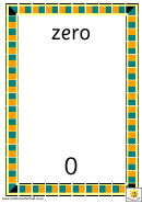 African Child Counting Cards 0-10 Template