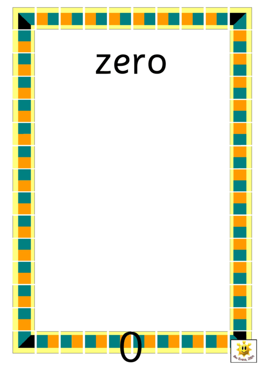 African Child Counting Cards 0-10 Template Printable pdf