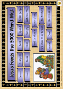 Loaves And Fishes Word Mat Template