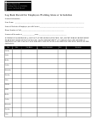 Record Form For Employees Working Alone Or In Isolation