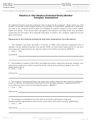 Form Soc 818 - Relative Or Non-relative Extended Family Member Caregiver Assessment