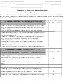 Form Soc 817nmd - Checklist Of Health And Safety Standards For Approval Of Family Caregiver Home - Nonminor Dependent