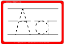 Large Alphabet - Letter Tracing Template Printable pdf