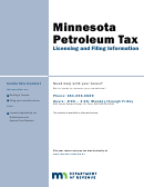 Minnesota Sales And Use Tax Instruction Booklet - Minnesota Department Of Revenue