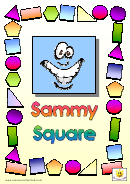 Sammy Square Poster Template Printable pdf