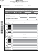 Form Nc-478b - Tax Credit - Investing In Machinery And Equipment - 2014