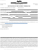 Form Cse-1196a - Notification Of Employment Termination