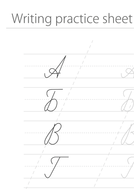 Russian Language Handwriting Practice Sheet Printable pdf