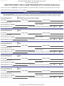 Form Cc-200-a - Certified Family Child Care Provider Application