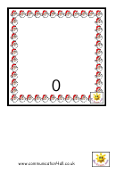 Santa Style 1-10 Number Chart