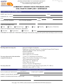 Fillable Form Hrp-1030a - Commodity Senior Food Program (Cfsp) Civil Rights Complaint / Grievance Printable pdf