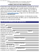 Form Rsa-1298a - Formulario De Recomendacion