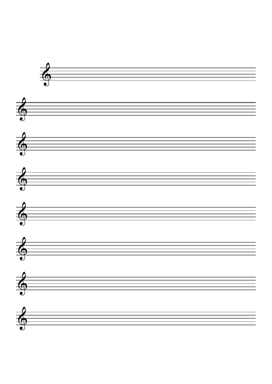 Blank Major Sheet Music Printable pdf