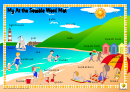 At The Seaside Word Mat Poster Template