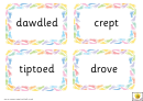 Synonyms For Went Word Card Template Set