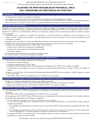 Fillable Form Faa-1523a - Acuerdo De Responsabilidad Personal (Pra) Del Programa De Asistencia En Efectivo Printable pdf