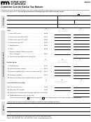 Form Lb123 - Common Carrier Excise Tax Return