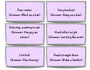 Animal Idiom Bingo Card Template Set