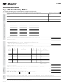Form Ct401 - Nonresident Distributors Cigarette Tax Monthly Return