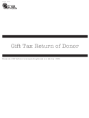 Form La 709 - Gift Tax Return Of Donor