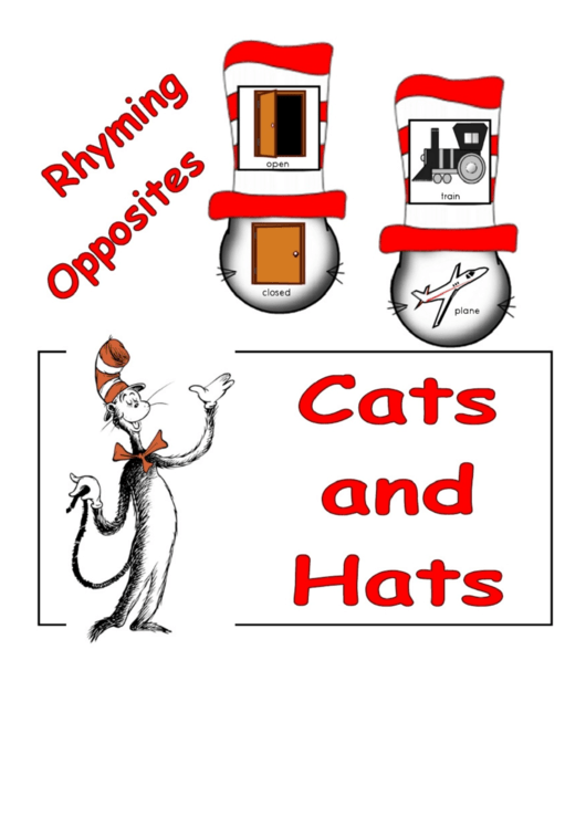 Cats And Hats Kids Activity Sheets Printable pdf