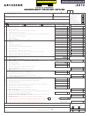 Fillable Form Ar1002nr - Nonresident Fiduciary Return - 2012 Printable pdf