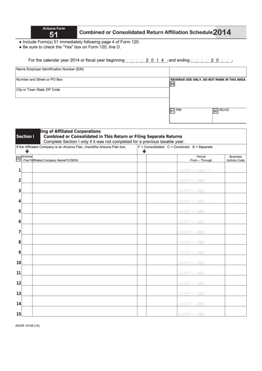 fillable-arizona-form-51-combined-or-consolidated-return-affiliation