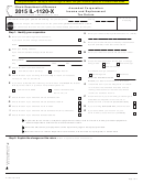 Form Il-1120-x - Amended Corporation Income And Replacement Tax Return - 2015