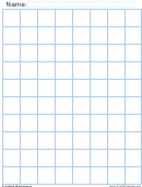 1 Inch Light Blue Graph Paper