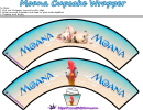 Moana Cupcake Wrapper