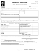 Form Dr-501a - Statement Of Gross Income