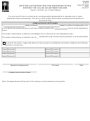 Form Dr-486a - Written Authorization For Representation Before The Value Adjustment Board
