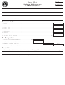 Fillable Form Or-1 - Uniform Oil Response And Prevention Fee Printable pdf