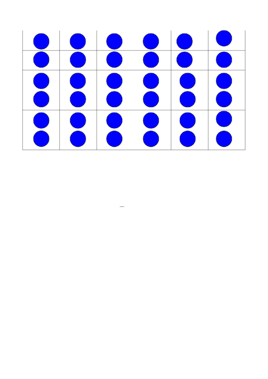 Blue Dot Circle Template Printable pdf