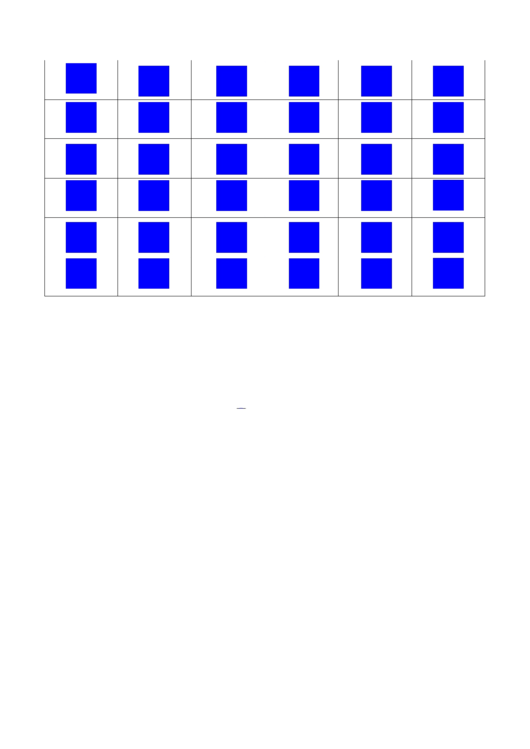 Blue Square Square Template Printable pdf