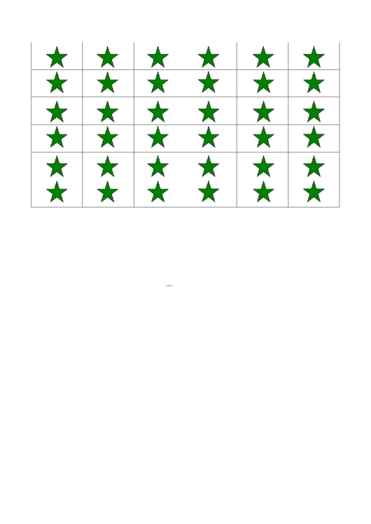 Green Small Star Template