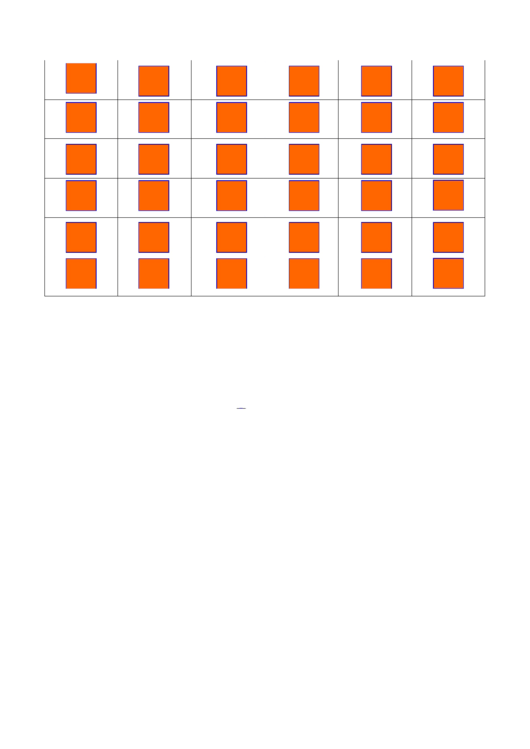 Orange Square Template Printable pdf