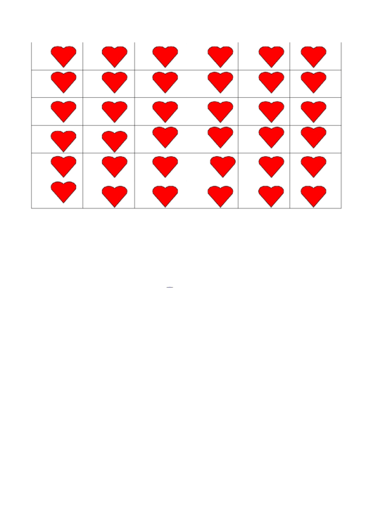 Red Heart Template Printable pdf