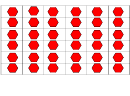 Red Hexagon Template