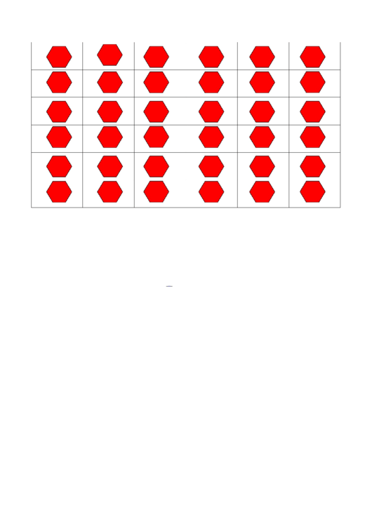 Red Hexagon Template Printable pdf