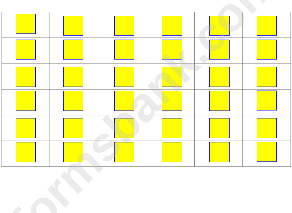 Yellow Square Template