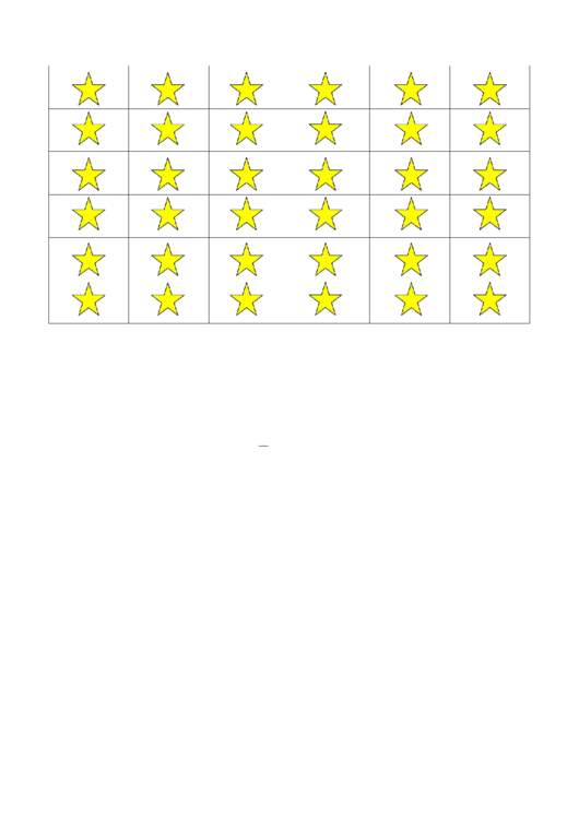 Yellow Star Template Printable pdf