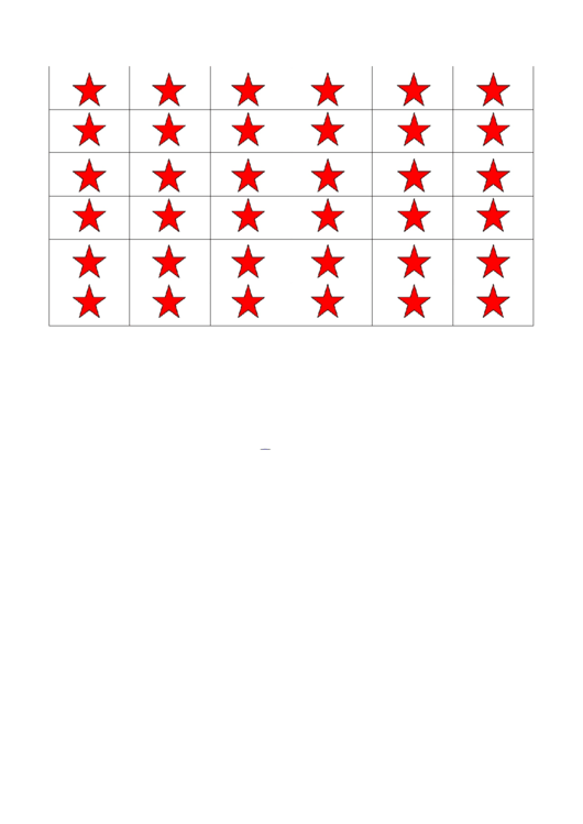 Red Star Template Printable pdf